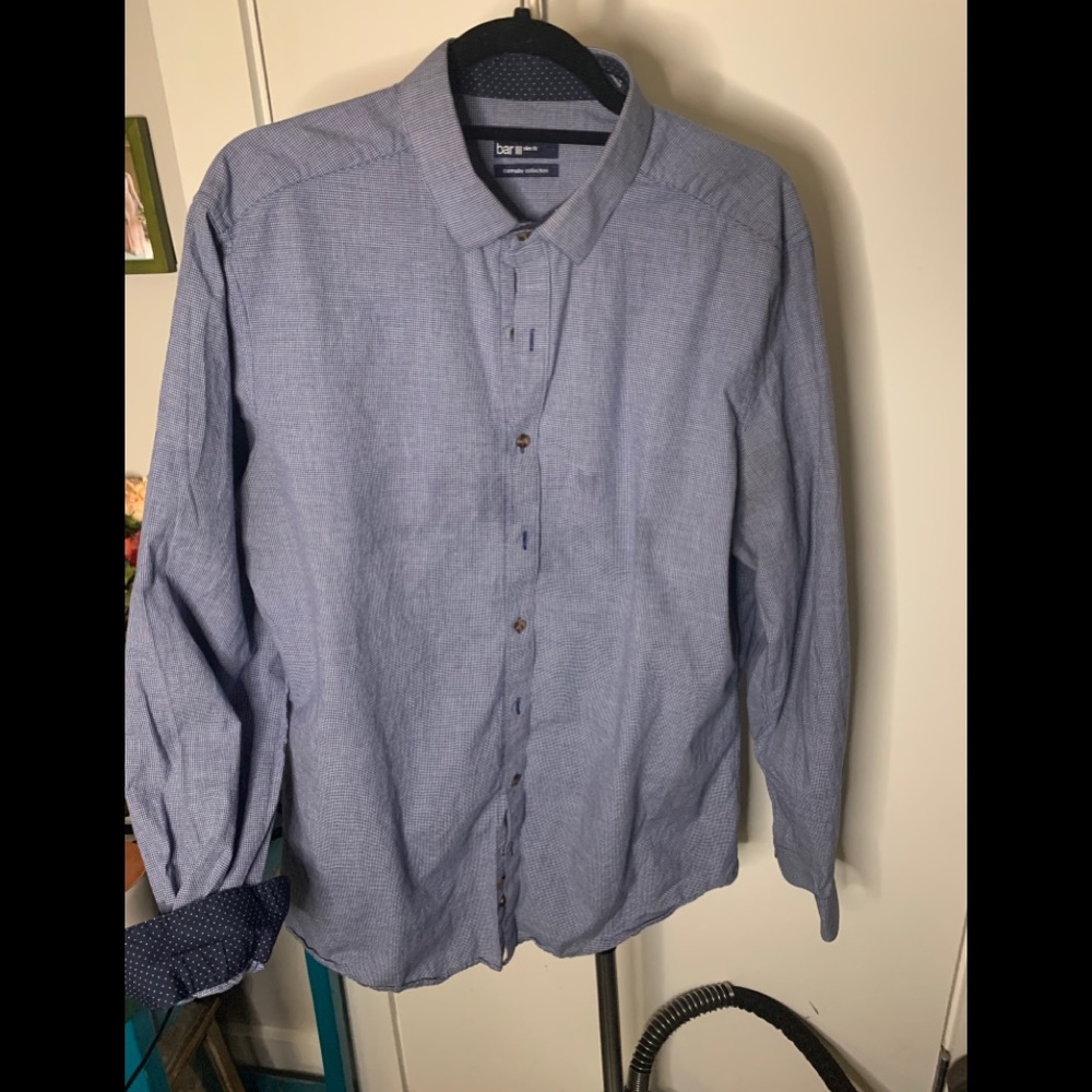 Dotted button down shirt